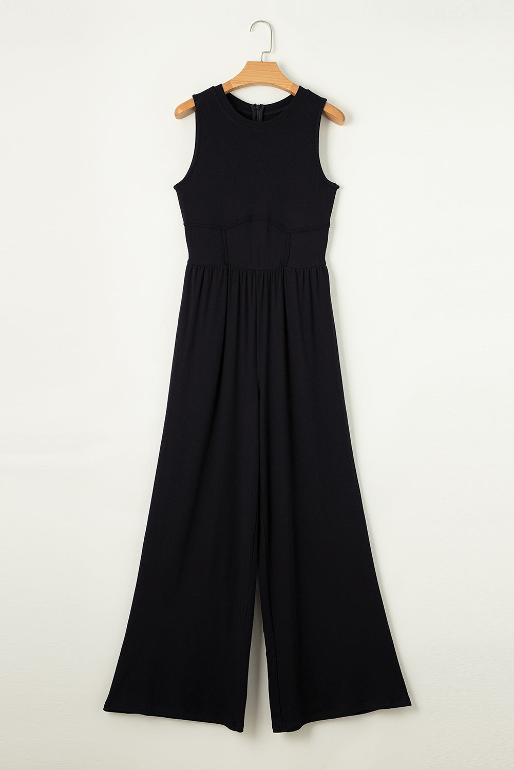 Round Neck Sleeveless Jumpsuit | Chic & Comfortable One-Piece Outfit